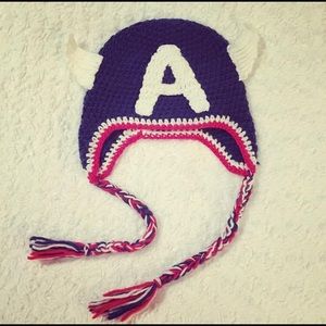 Captain America Crochet Hat